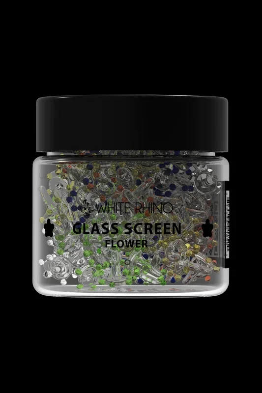 White Rhino Glass Screen Flower Style – 400ct