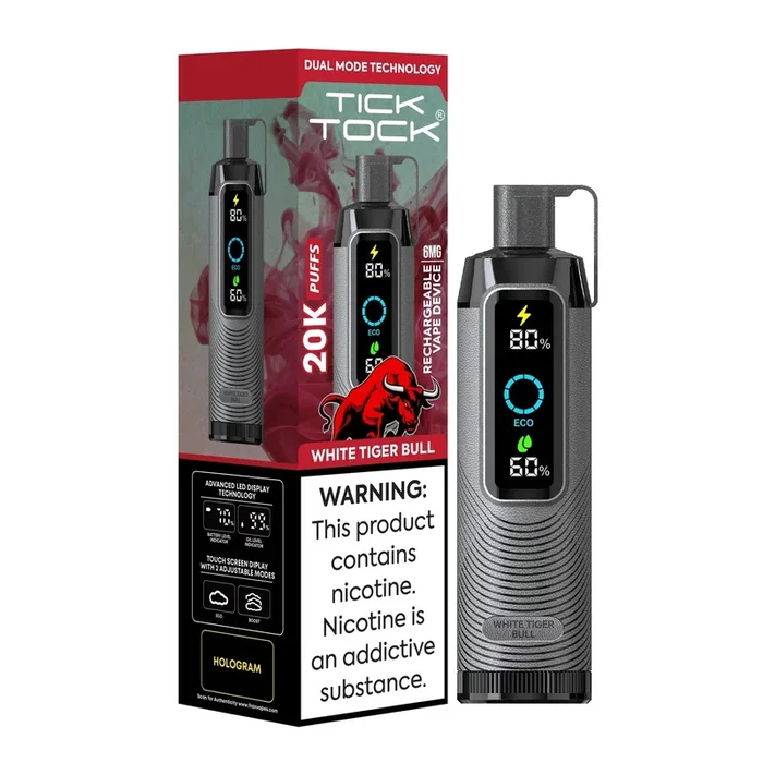 White Tiger Bull – Tick Tock 20K – 0.6% Nicotine