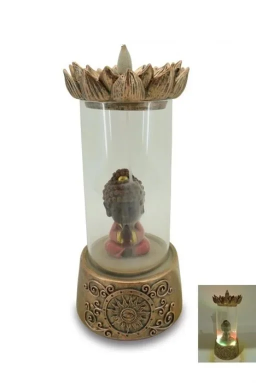 ZenN – Baby Buddha LED Backflow Incense Burner 4.2×4.2×5.7”