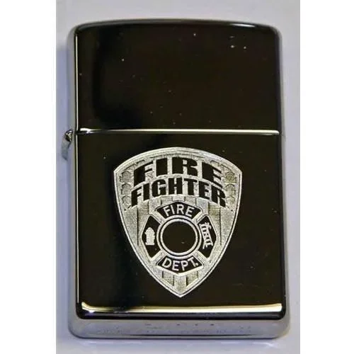Zippo Lighter – Firefighter High Polish Chrome