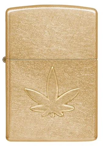 Zippo Lighter – Stamped Cannabis